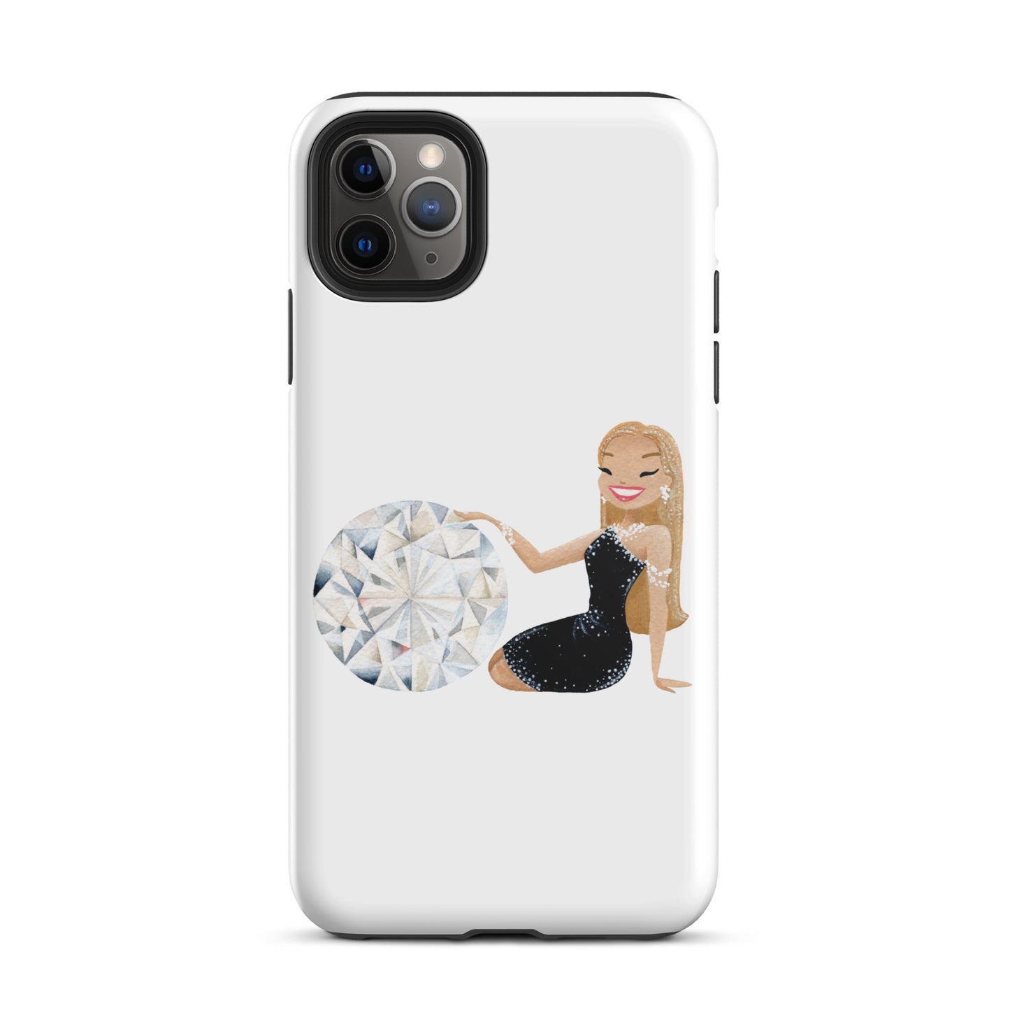 April Birthstone Diamond Tough iPhone case (iPhone 11 - iPhone 14 Pro Max)