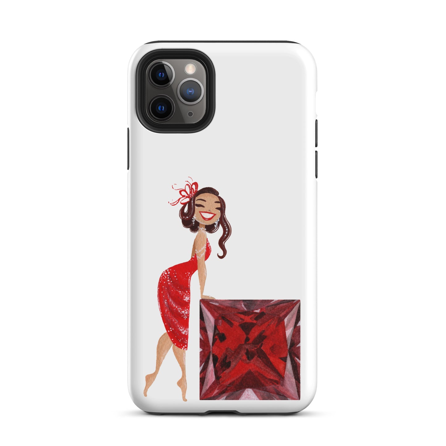 July Birthstone Ruby Tough iPhone case (iPhone 11 - iPhone 14 Pro Max)