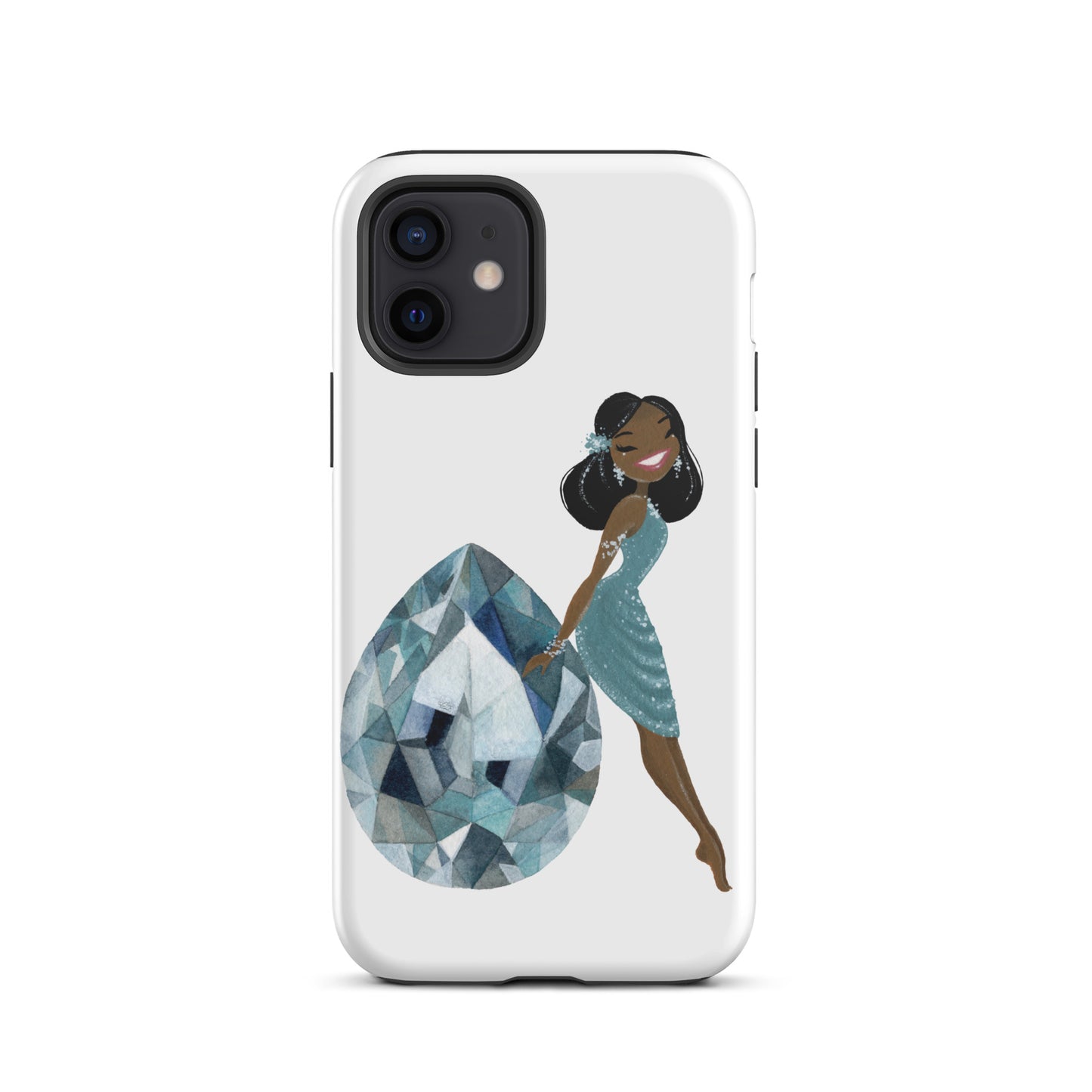 March Birthstone Aquamarine Tough iPhone case (iPhone 11 - iPhone 14 Pro Max)