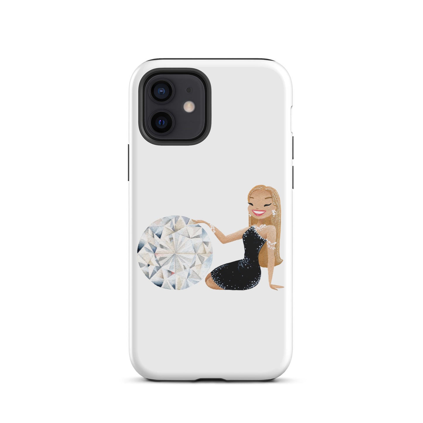 April Birthstone Diamond Tough iPhone case (iPhone 11 - iPhone 14 Pro Max)