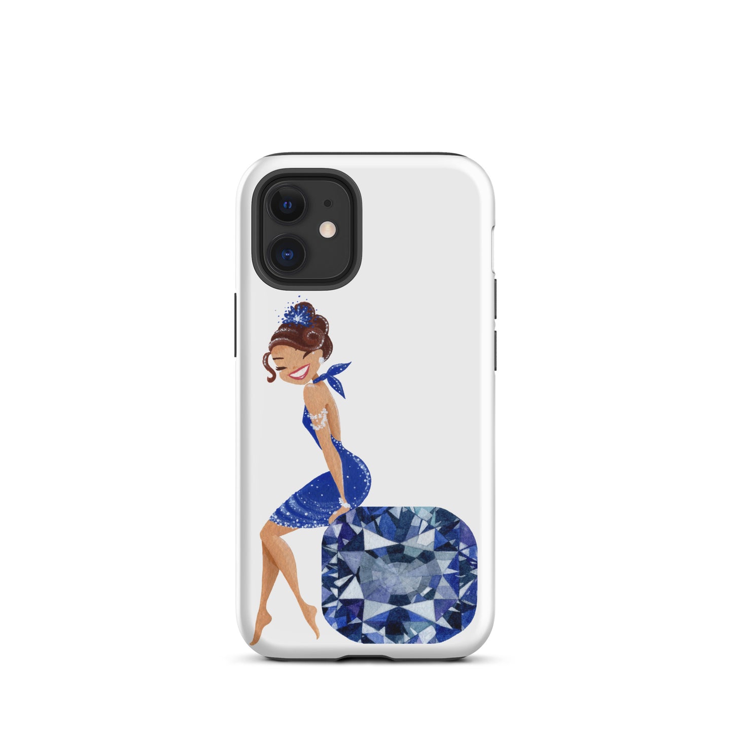 December Birthstone Tanzanite Tough iPhone case (December Birthstone Aquamarine Tough iPhone case (iPhone 11 - iPhone 14 Pro Max)