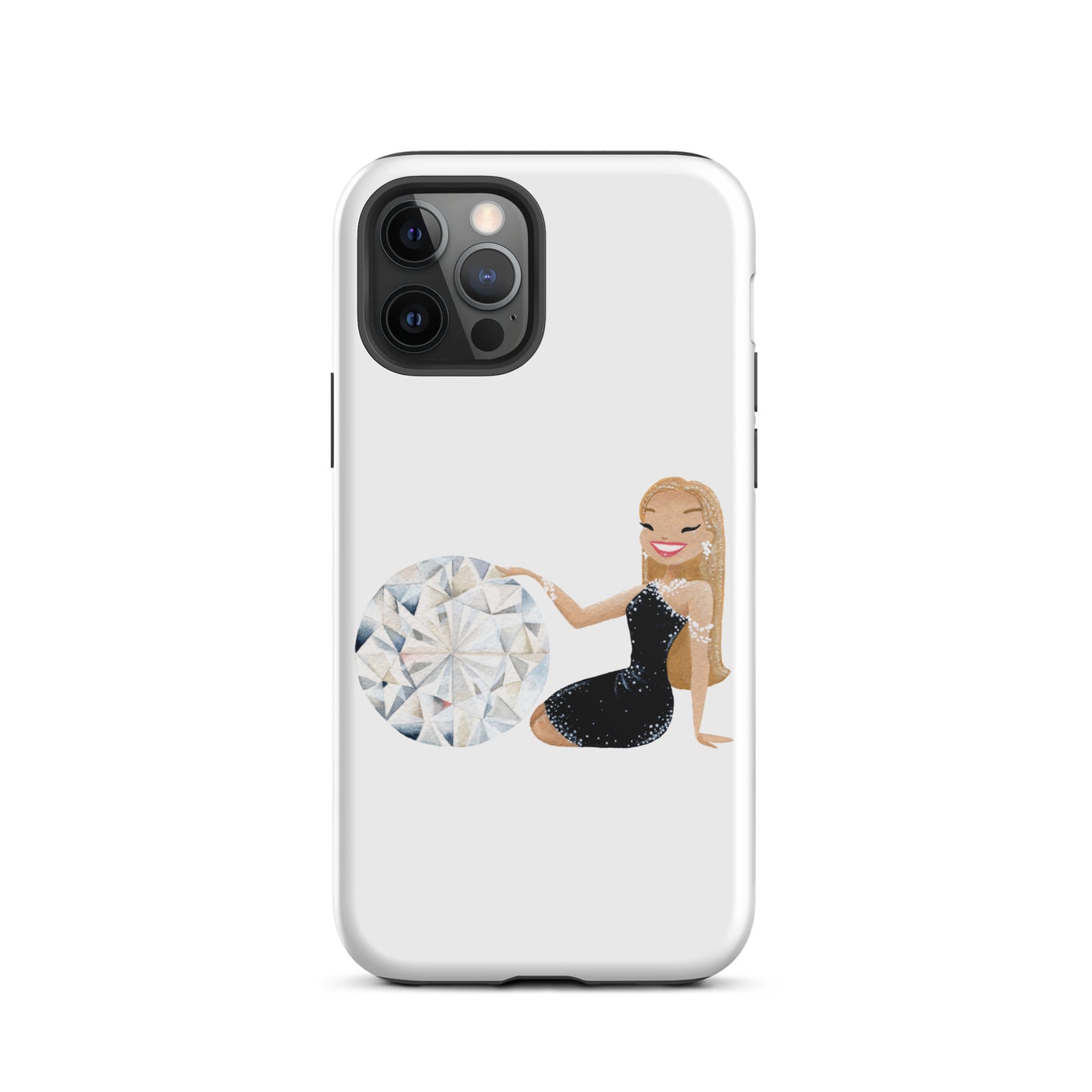 April Birthstone Diamond Tough iPhone case (iPhone 11 - iPhone 14 Pro Max)