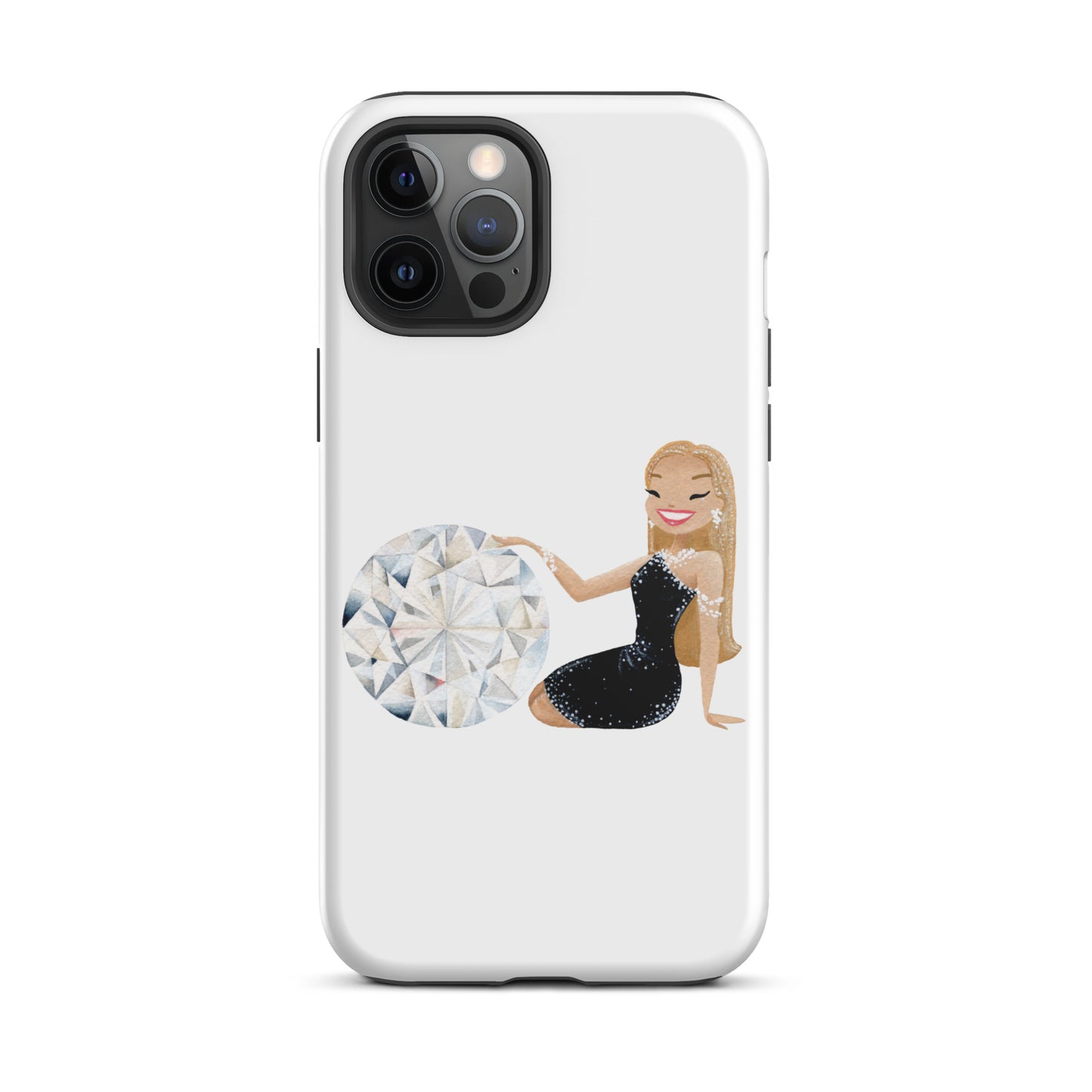 April Birthstone Diamond Tough iPhone case (iPhone 11 - iPhone 14 Pro Max)