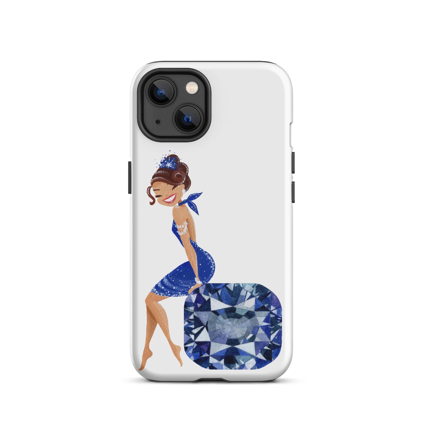 December Birthstone Tanzanite Tough iPhone case (December Birthstone Aquamarine Tough iPhone case (iPhone 11 - iPhone 14 Pro Max)