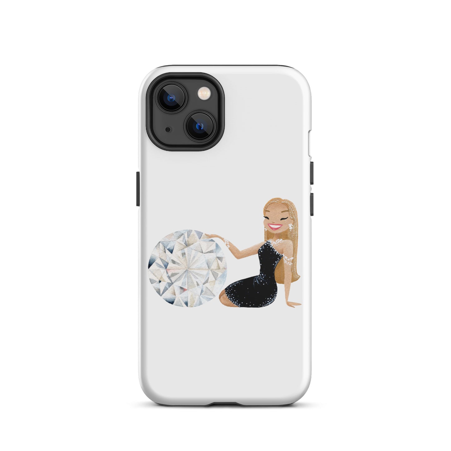 April Birthstone Diamond Tough iPhone case (iPhone 11 - iPhone 14 Pro Max)