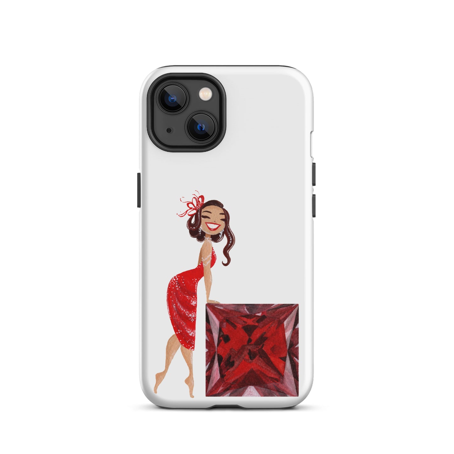 July Birthstone Ruby Tough iPhone case (iPhone 11 - iPhone 14 Pro Max)