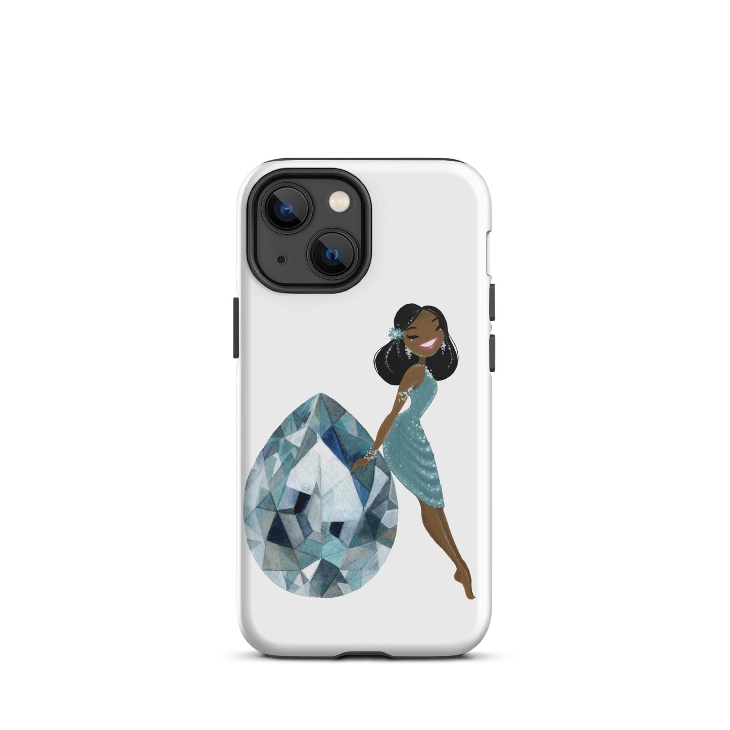 March Birthstone Aquamarine Tough iPhone case (iPhone 11 - iPhone 14 Pro Max)