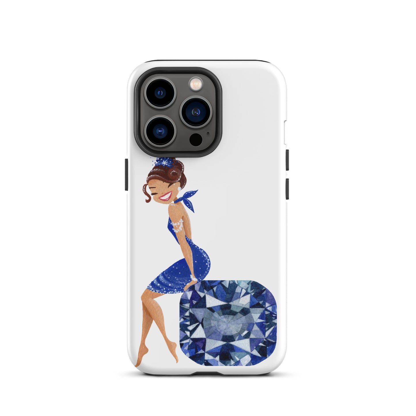 December Birthstone Tanzanite Tough iPhone case (December Birthstone Aquamarine Tough iPhone case (iPhone 11 - iPhone 14 Pro Max)