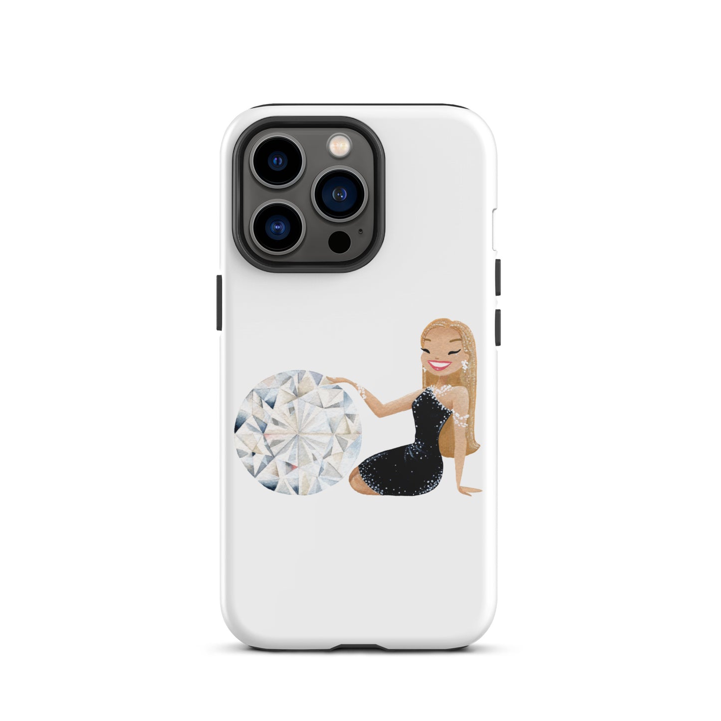 April Birthstone Diamond Tough iPhone case (iPhone 11 - iPhone 14 Pro Max)