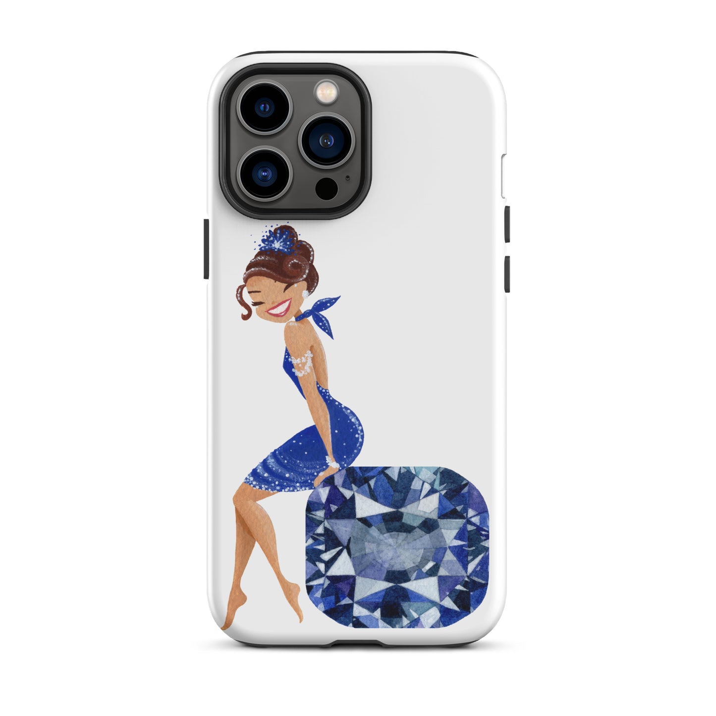 December Birthstone Tanzanite Tough iPhone case (December Birthstone Aquamarine Tough iPhone case (iPhone 11 - iPhone 14 Pro Max)