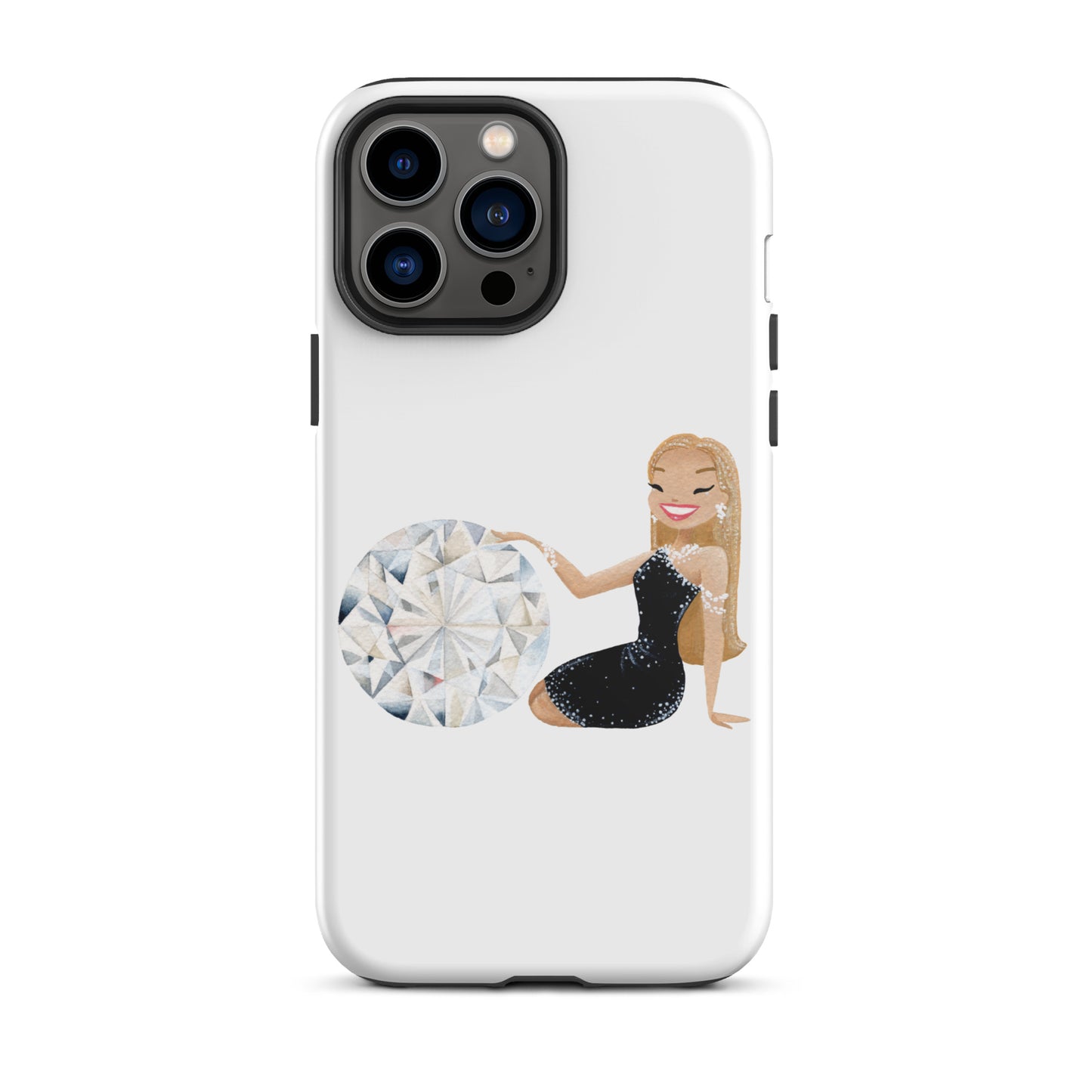 April Birthstone Diamond Tough iPhone case (iPhone 11 - iPhone 14 Pro Max)