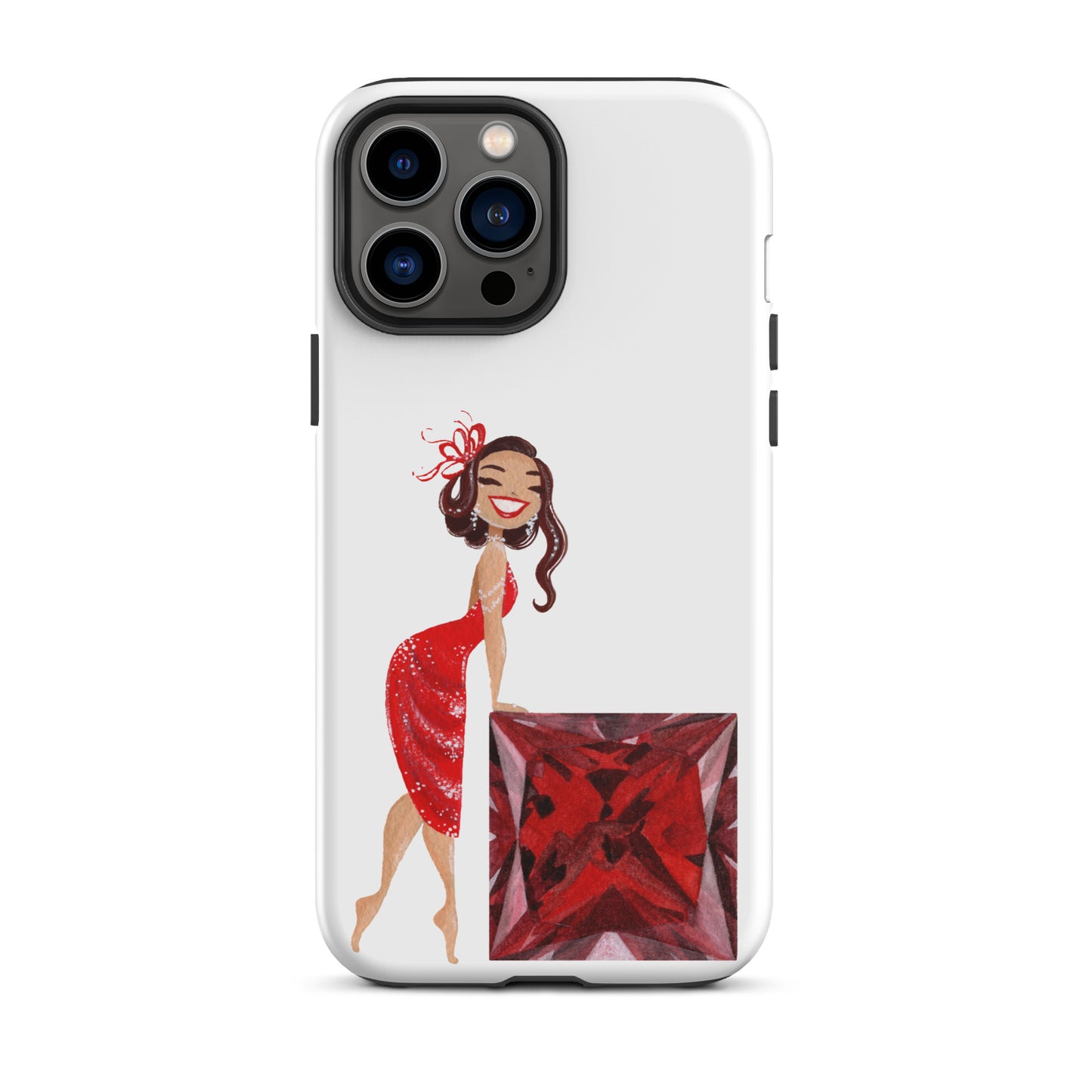 July Birthstone Ruby Tough iPhone case (iPhone 11 - iPhone 14 Pro Max)