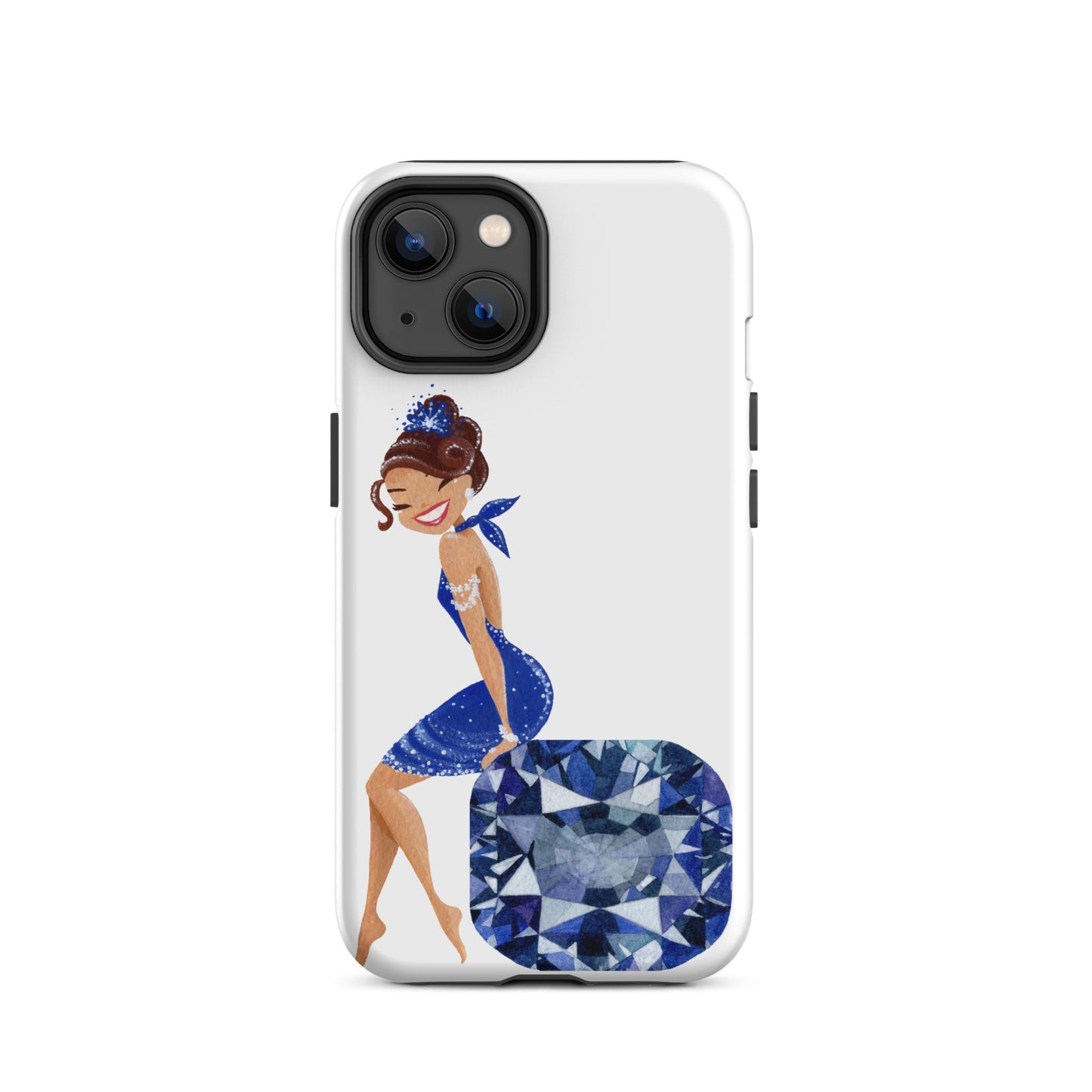 December Birthstone Tanzanite Tough iPhone case (December Birthstone Aquamarine Tough iPhone case (iPhone 11 - iPhone 14 Pro Max)