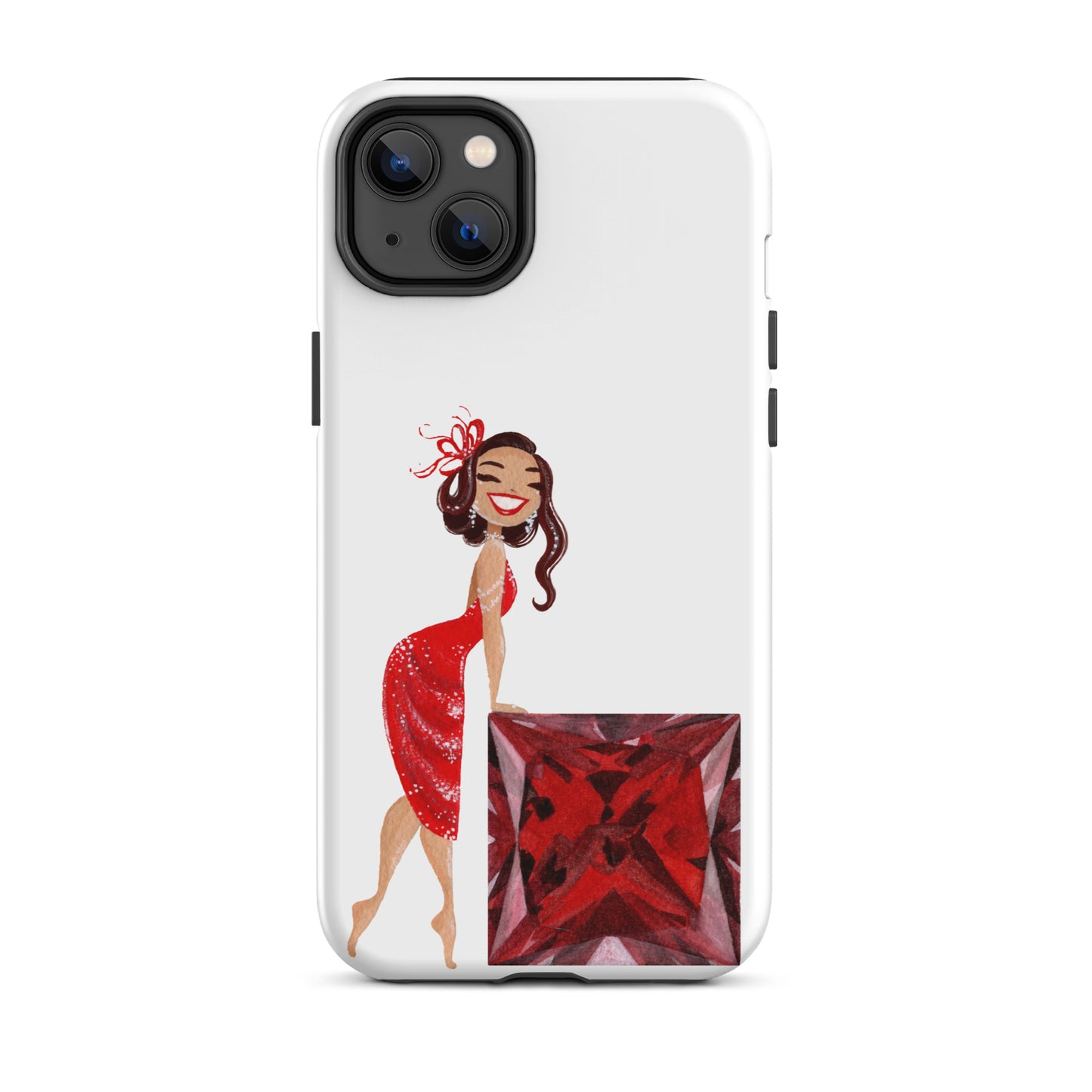 July Birthstone Ruby Tough iPhone case (iPhone 11 - iPhone 14 Pro Max)