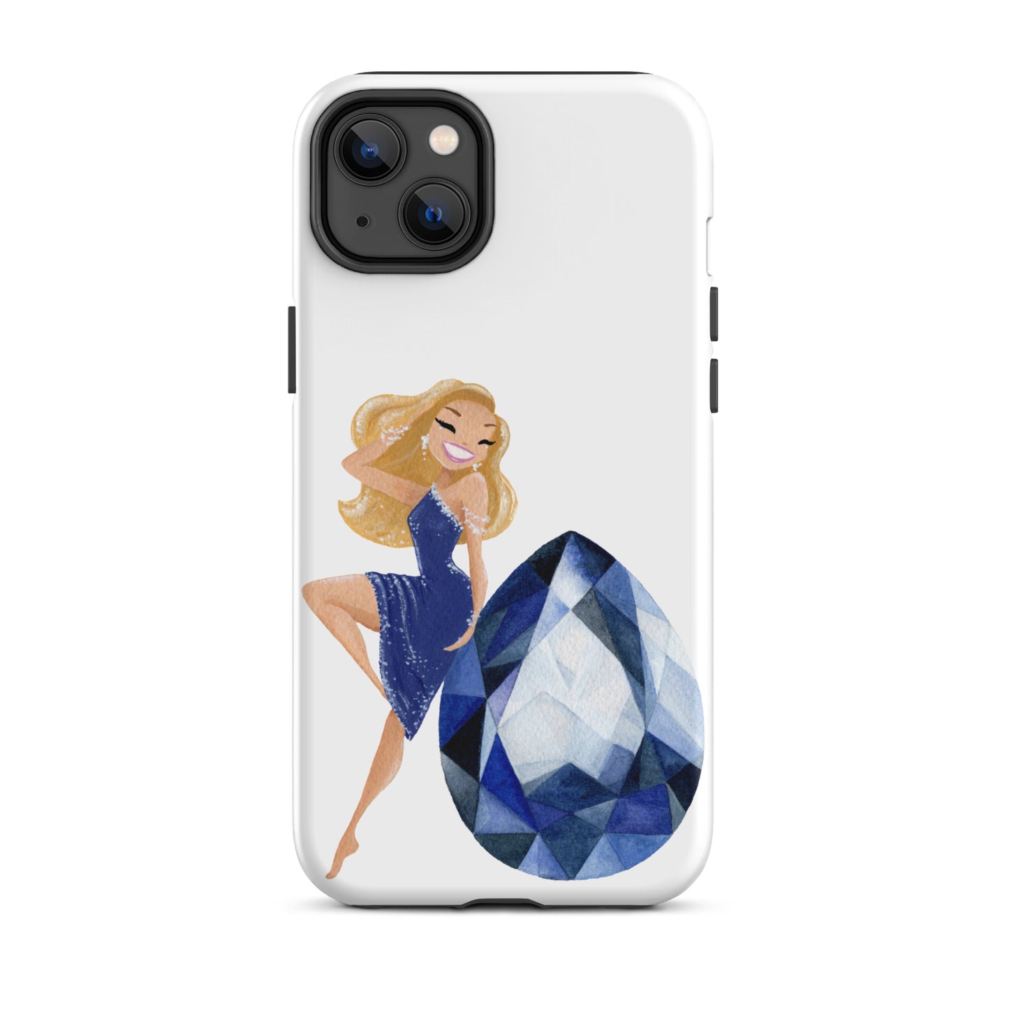 September Birthstone Sapphire Tough iPhone case (iPhone 11 - iPhone 14 Pro Max)