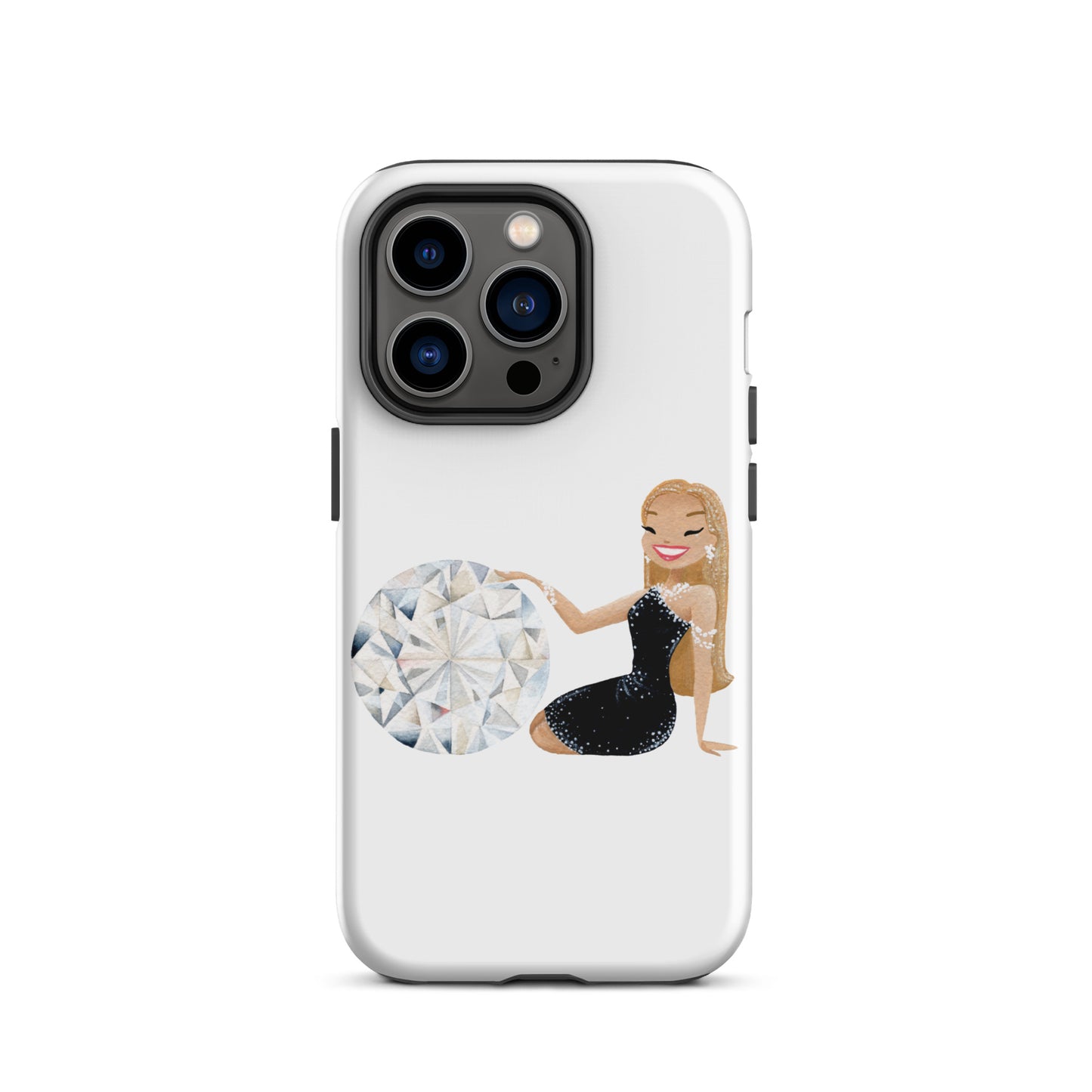 April Birthstone Diamond Tough iPhone case (iPhone 11 - iPhone 14 Pro Max)