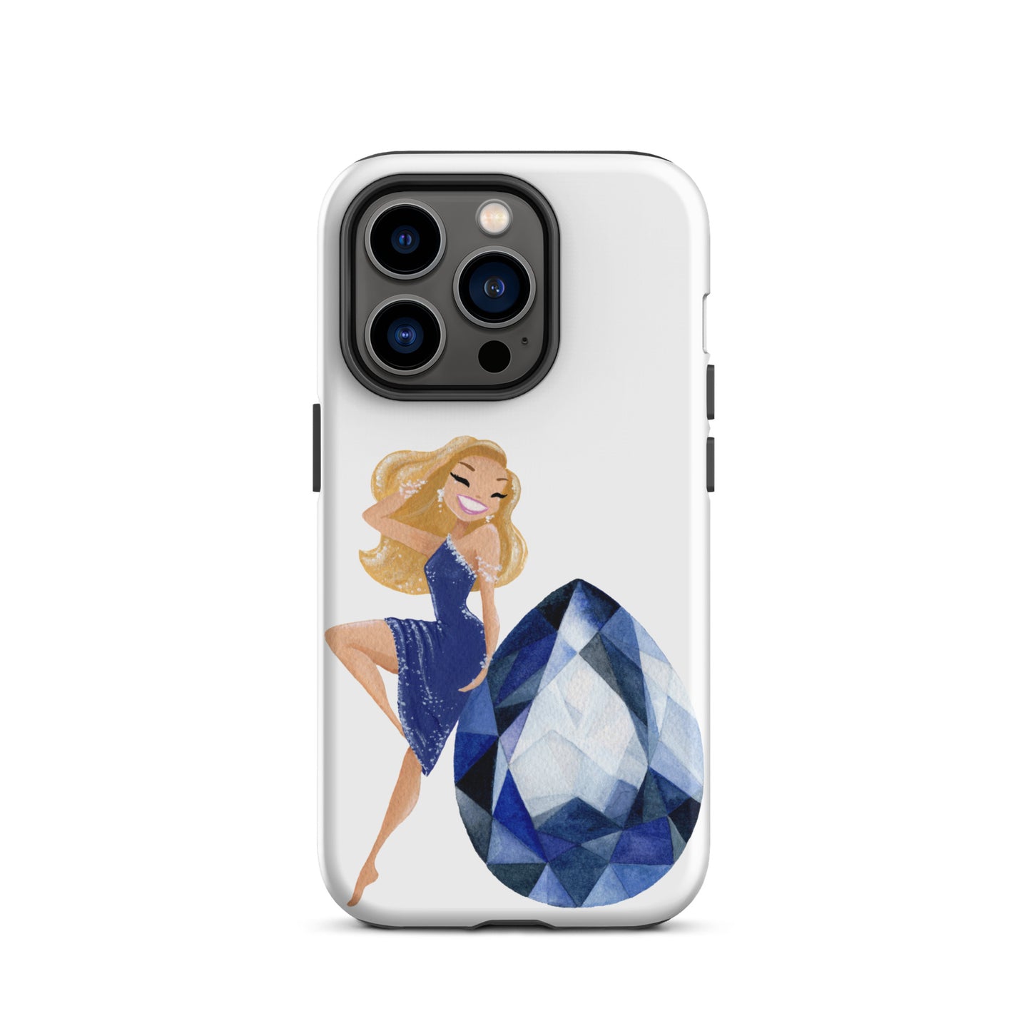 September Birthstone Sapphire Tough iPhone case (iPhone 11 - iPhone 14 Pro Max)