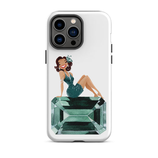 May Birthstone Emerald Tough iPhone case (iPhone 11 - iPhone 14 Pro Max)