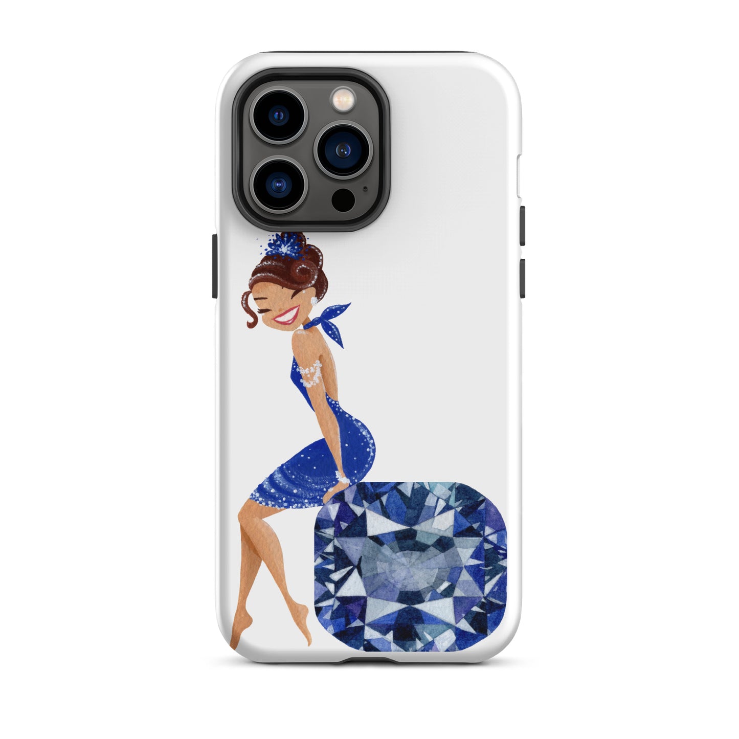 December Birthstone Tanzanite Tough iPhone case (December Birthstone Aquamarine Tough iPhone case (iPhone 11 - iPhone 14 Pro Max)