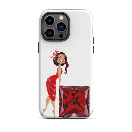 July Birthstone Ruby Tough iPhone case (iPhone 11 - iPhone 14 Pro Max)