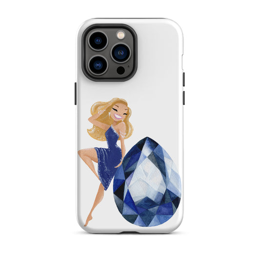 September Birthstone Sapphire Tough iPhone case (iPhone 11 - iPhone 14 Pro Max)