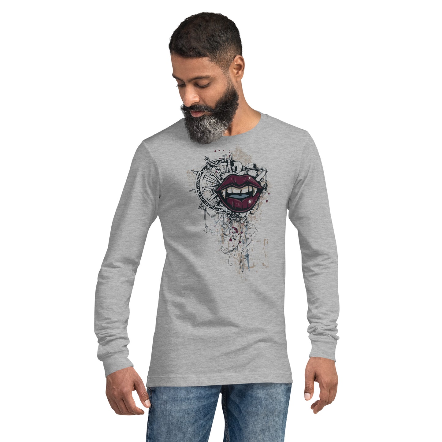 Vampires Kiss Heave Grunge Unisex Long Sleeve Tee