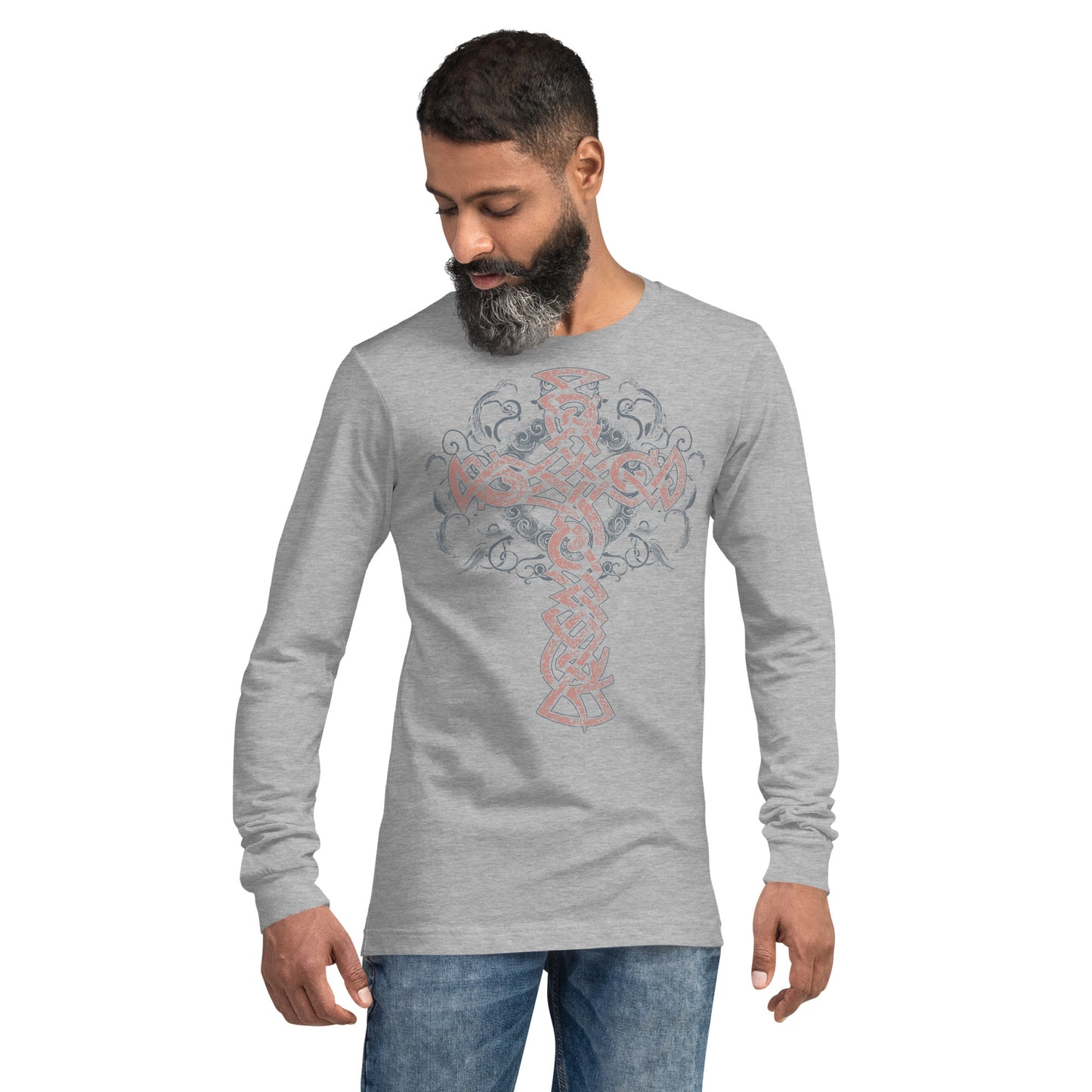 Gothic Cross Heavy Grunge Unisex Long Sleeve Tee