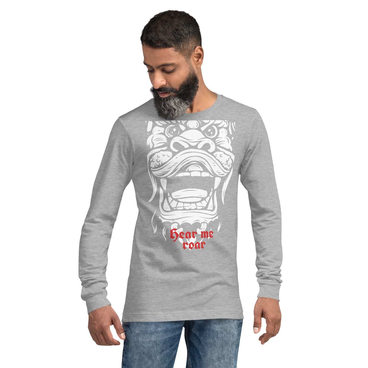 Hear Me Roar Heavy Grunge Unisex Long Sleeve Tee