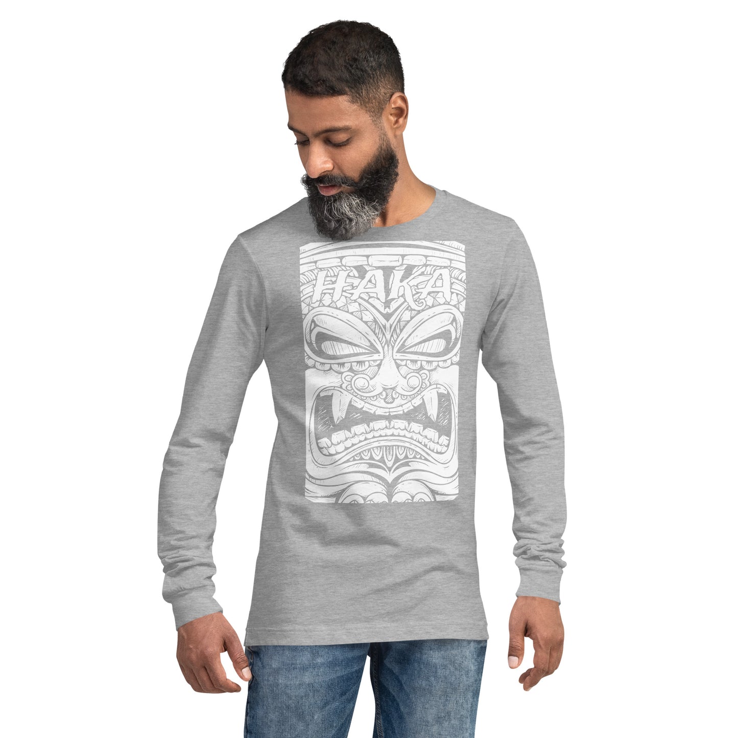 Haka Maori Tiki Unisex Long Sleeve Tee