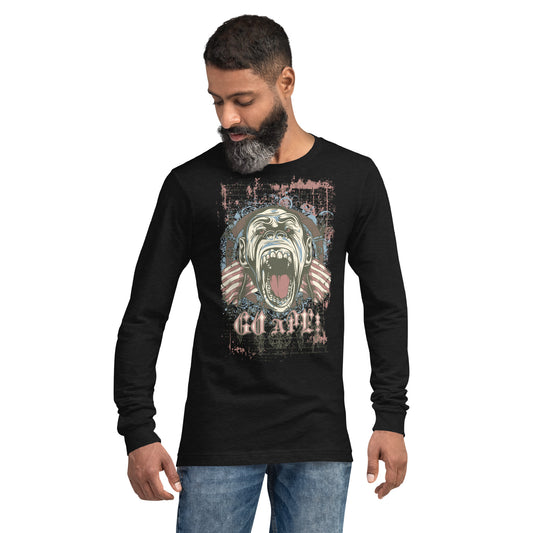 Go Ape Heavy Grunge Unisex Long Sleeve Tee