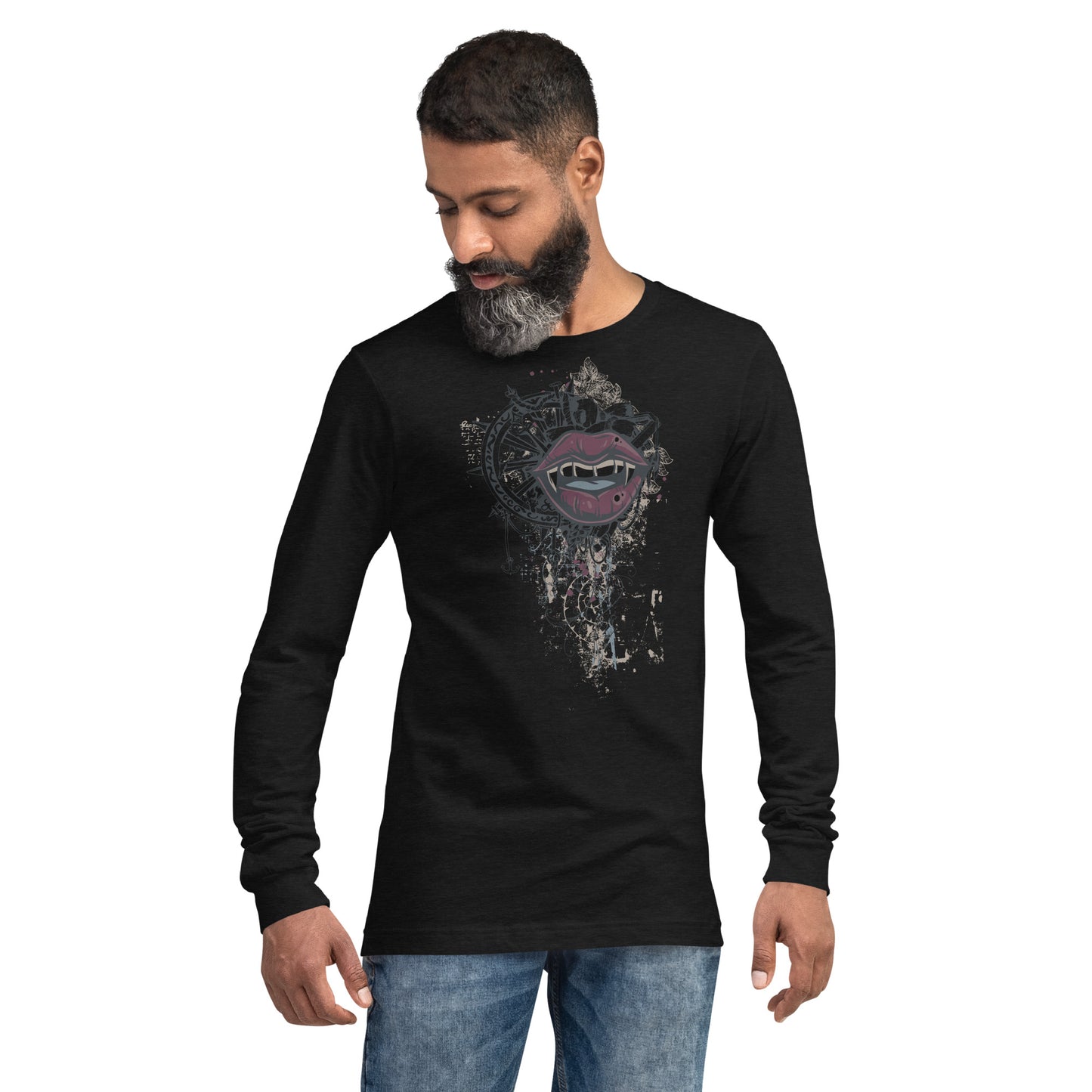 Vampires Kiss Heave Grunge Unisex Long Sleeve Tee