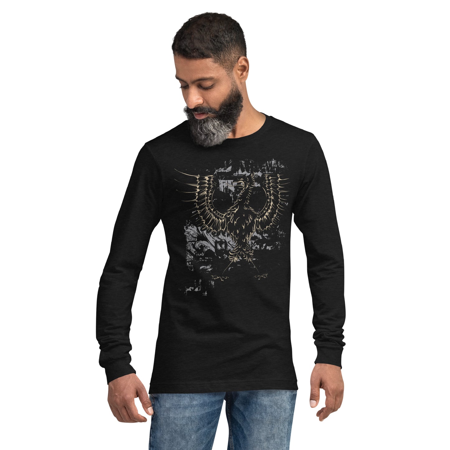 Mythical Bird Heavy Grunge Unisex Long Sleeve Tee