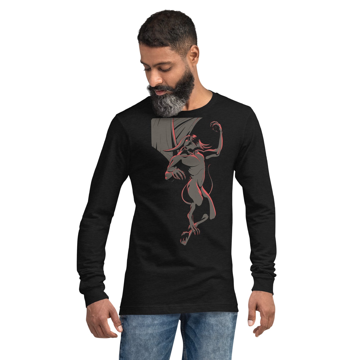 Winged Gargoyle Heavy Grunge Unisex Long Sleeve Tee