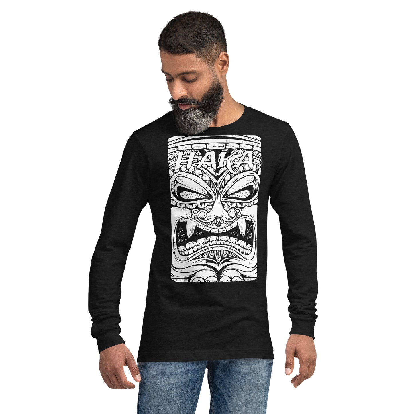 Haka Maori Tiki Unisex Long Sleeve Tee