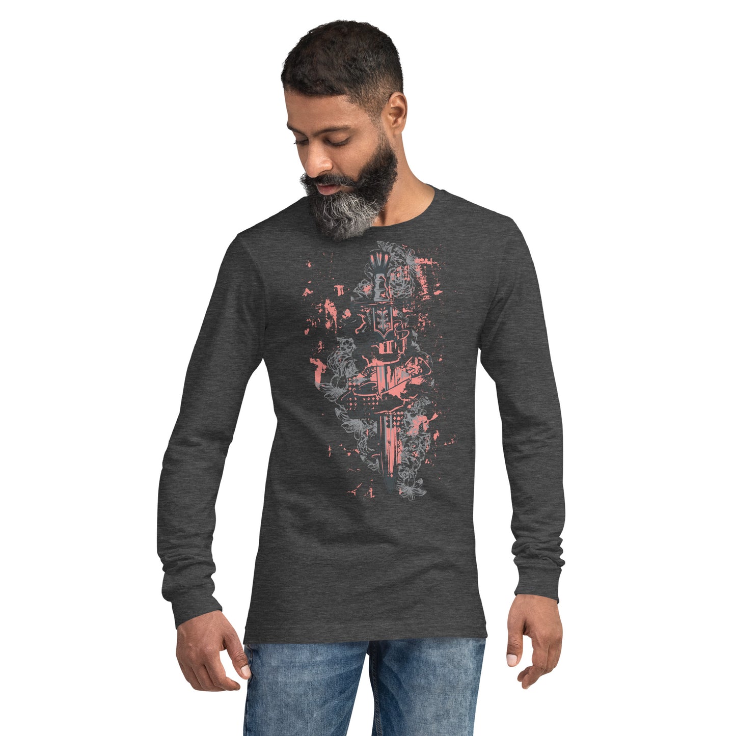 Sword/Dagger with Ribbon heavy Grunge Unisex Long Sleeve Tee