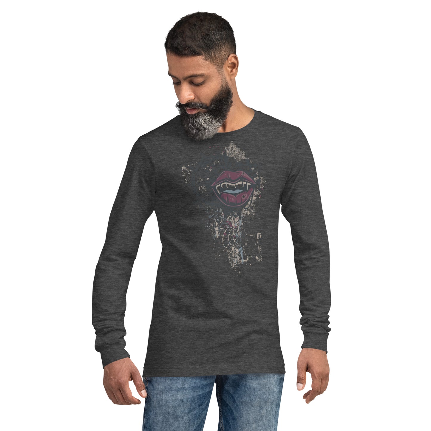 Vampires Kiss Heave Grunge Unisex Long Sleeve Tee