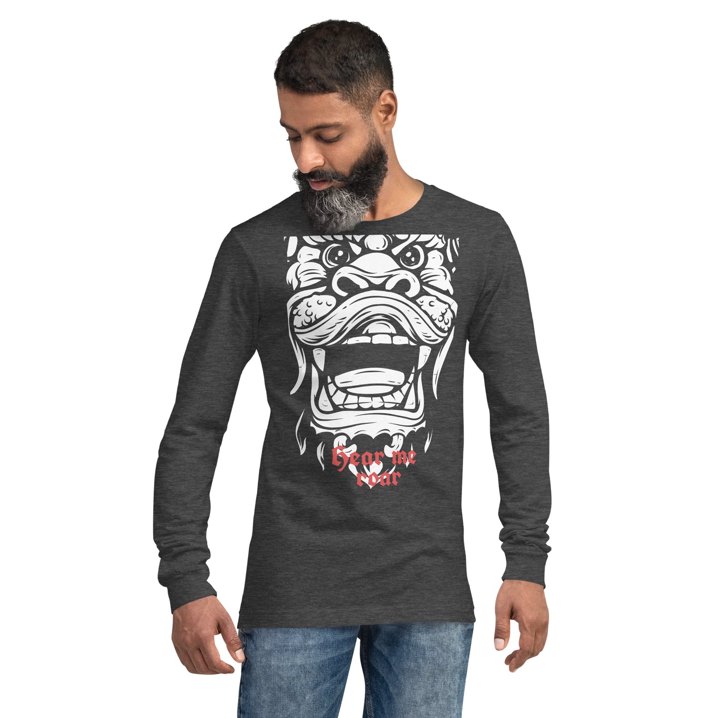 Hear Me Roar Heavy Grunge Unisex Long Sleeve Tee