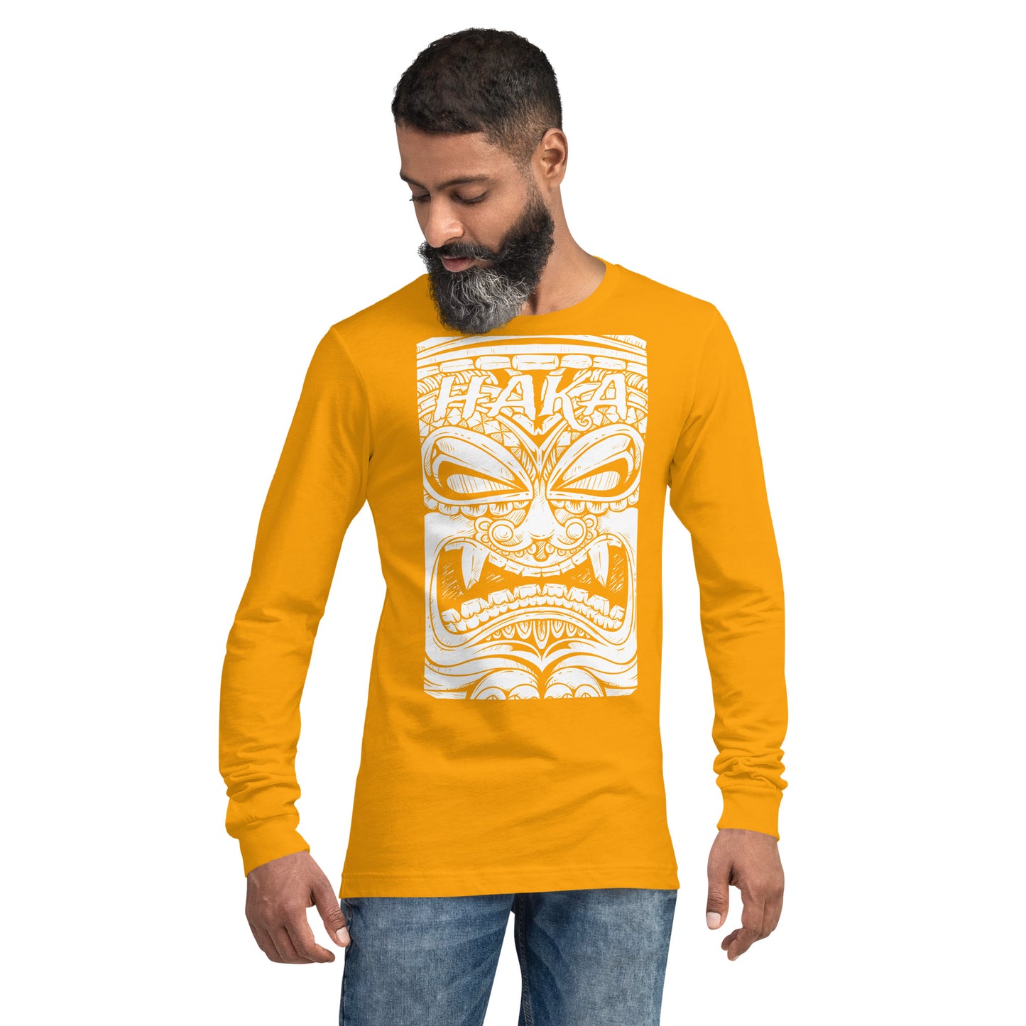 Haka Maori Tiki Unisex Long Sleeve Tee