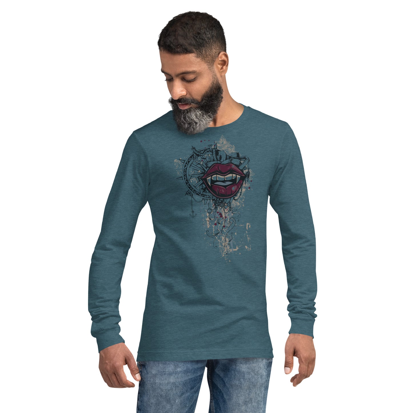 Vampires Kiss Heave Grunge Unisex Long Sleeve Tee