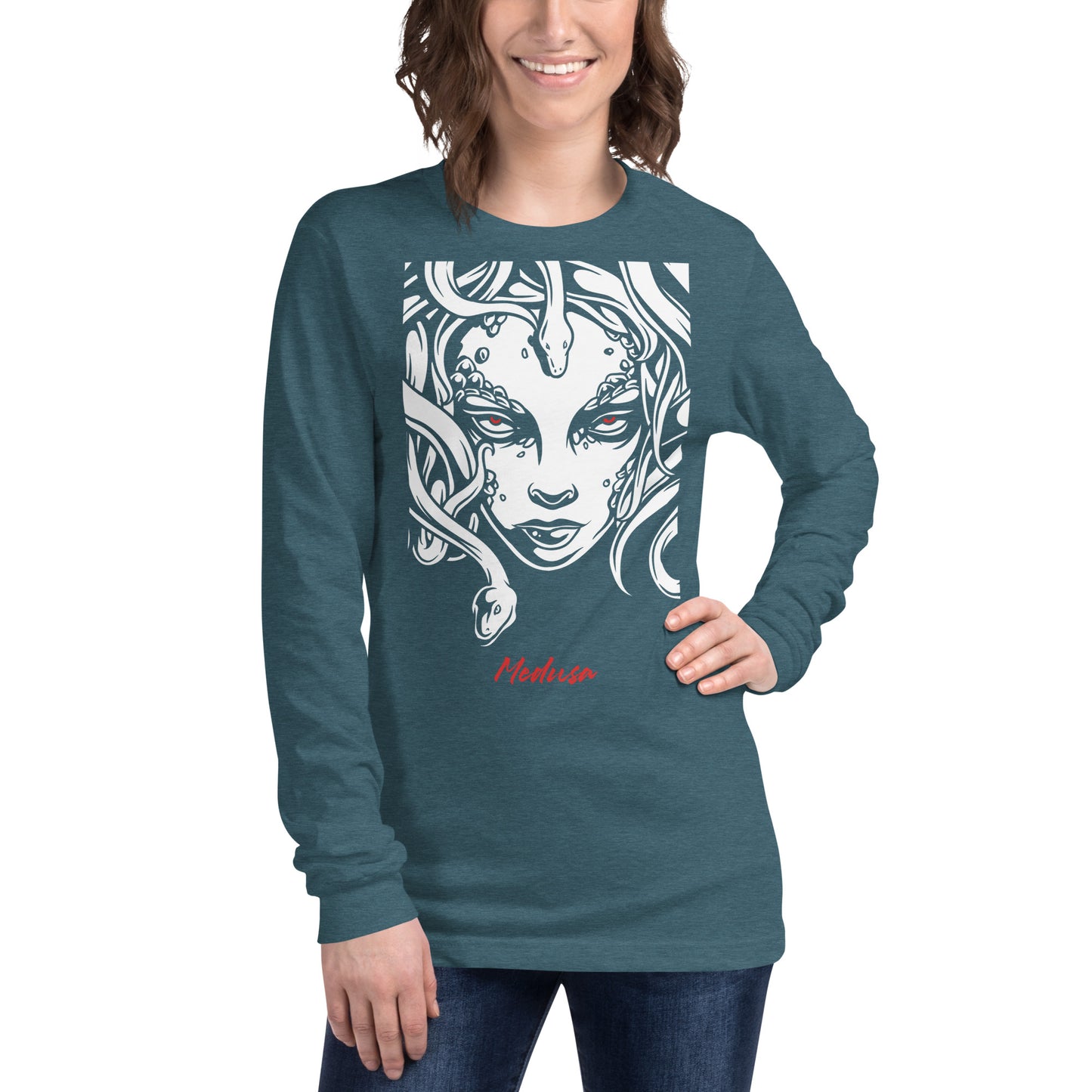 Medusa  Heavy Grunge Unisex Long Sleeve Tee