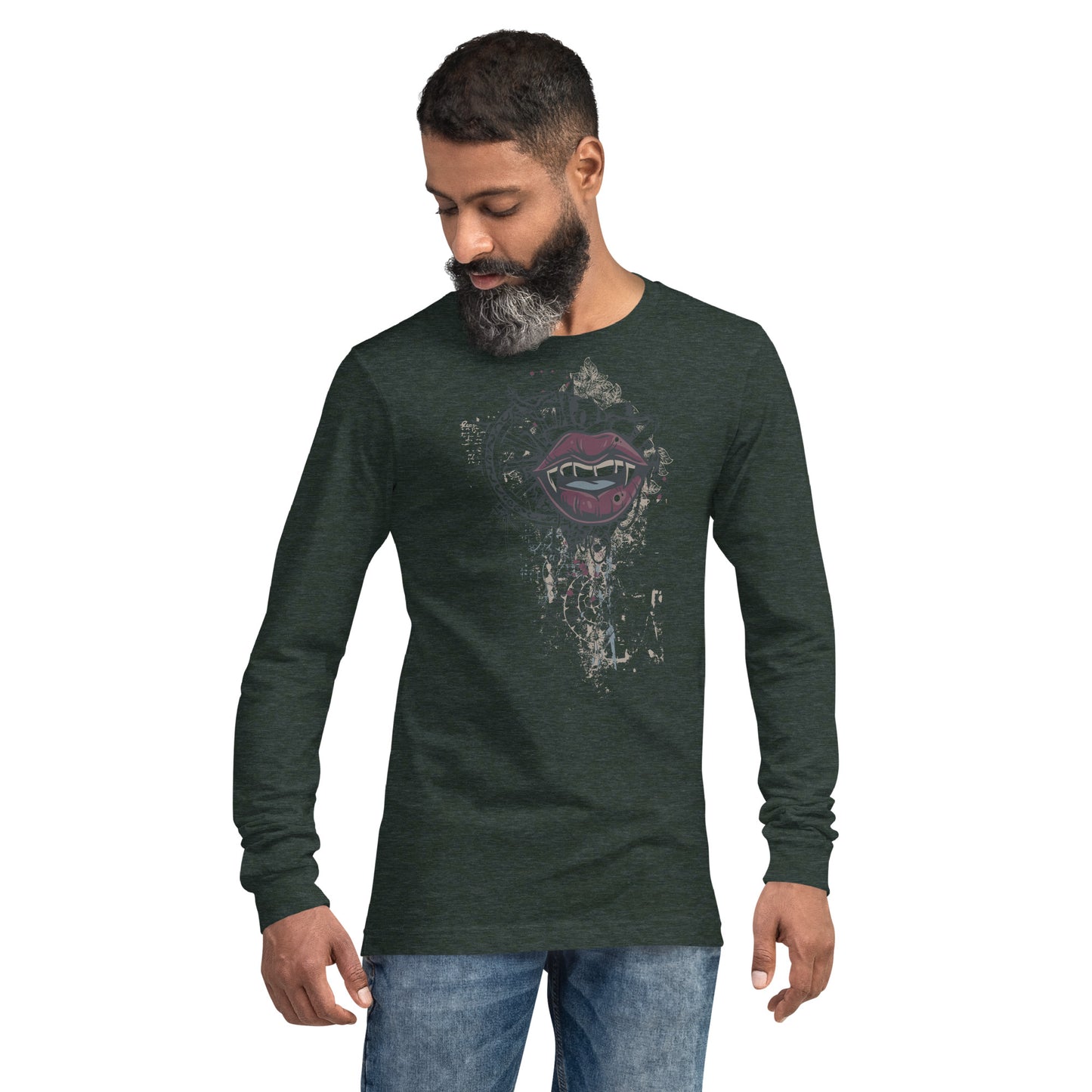 Vampires Kiss Heave Grunge Unisex Long Sleeve Tee