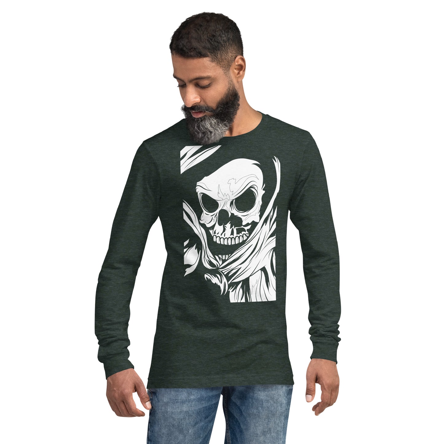 Grim Reaper Heavy Grunge Unisex Long Sleeve Tee