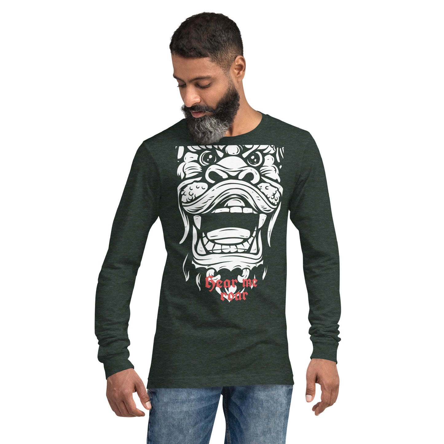 Hear Me Roar Heavy Grunge Unisex Long Sleeve Tee