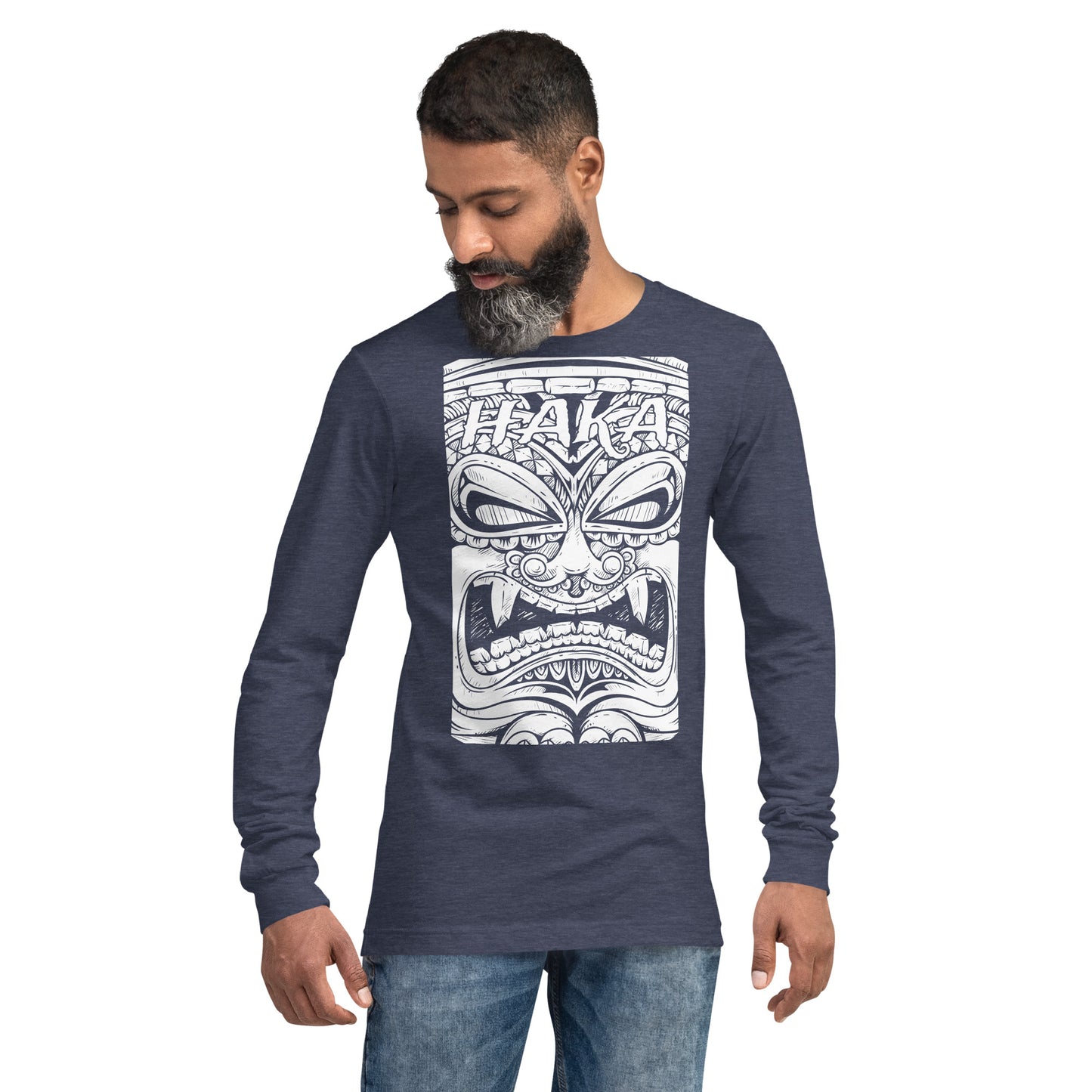 Haka Maori Tiki Unisex Long Sleeve Tee