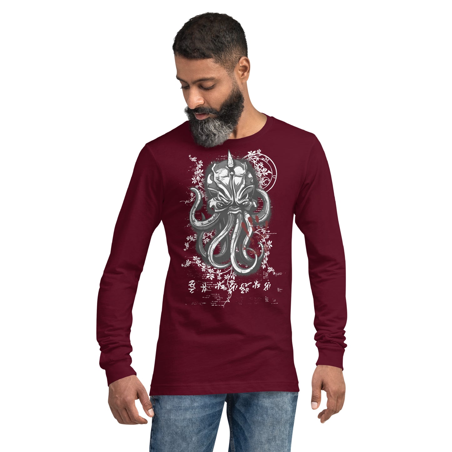 Unicorn Octapus Heavy Grunge Unisex Long Sleeve Tee