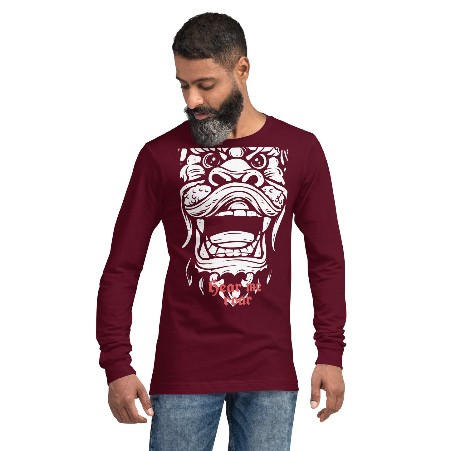 Hear Me Roar Heavy Grunge Unisex Long Sleeve Tee