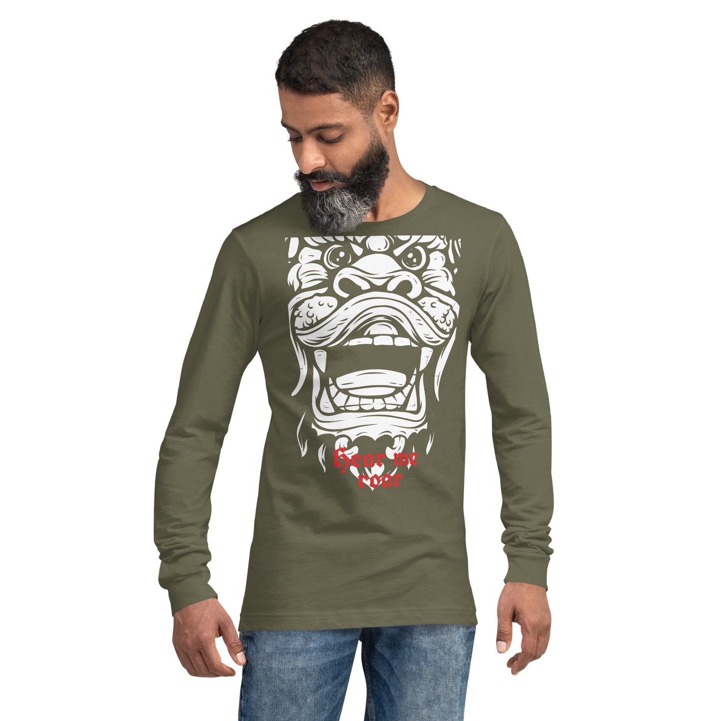 Hear Me Roar Heavy Grunge Unisex Long Sleeve Tee