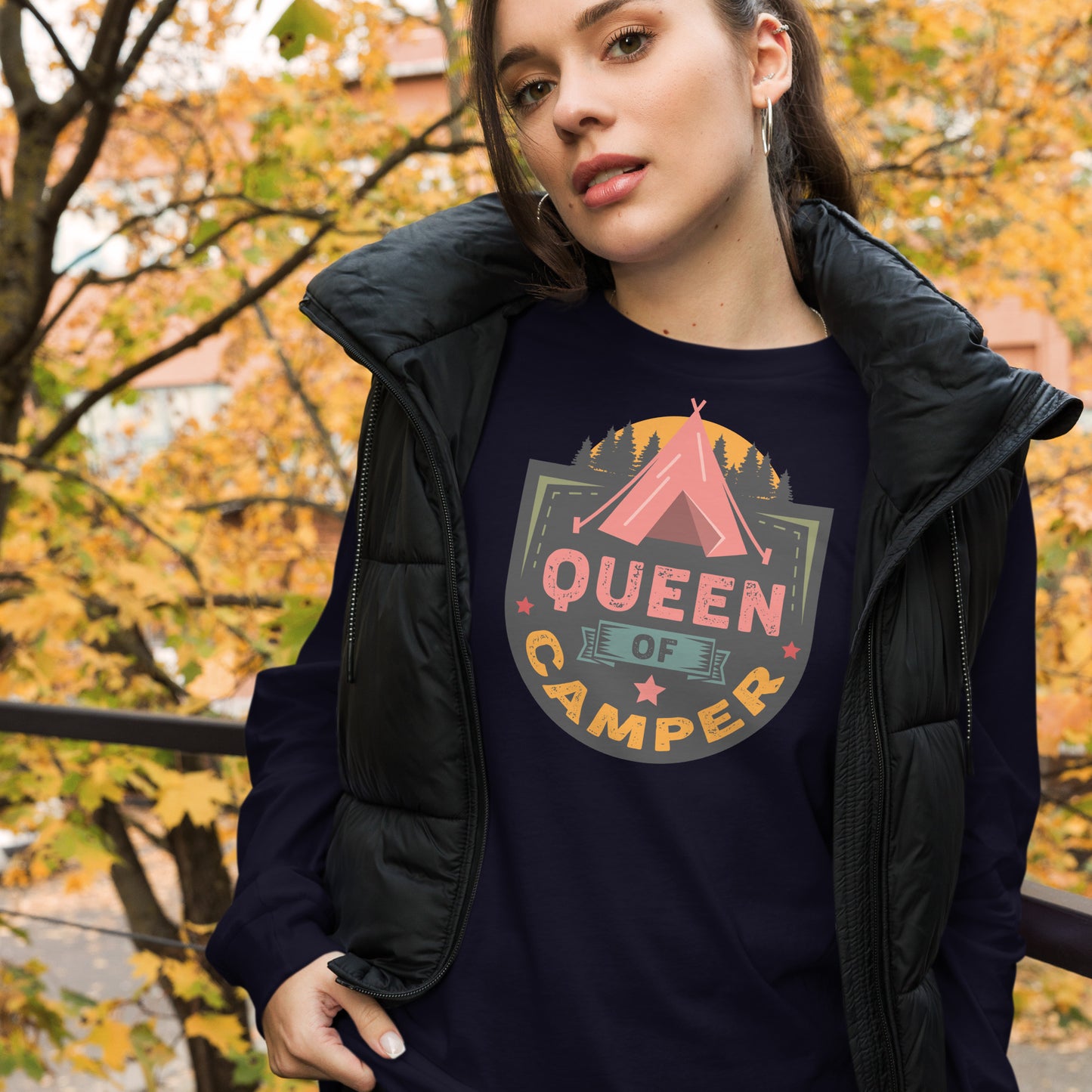 Queen of Camper Unisex Long Sleeve Tee