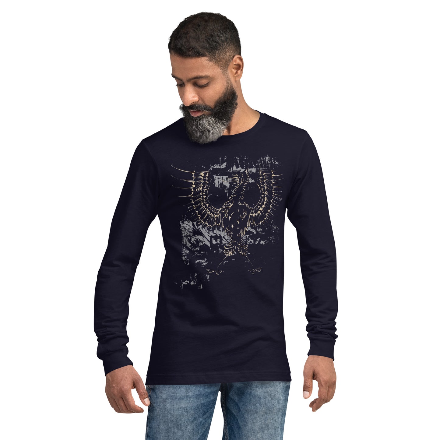 Mythical Bird Heavy Grunge Unisex Long Sleeve Tee