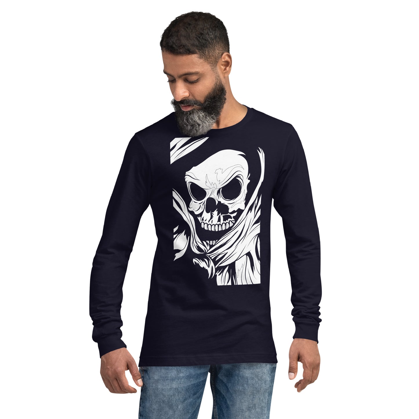 Grim Reaper Heavy Grunge Unisex Long Sleeve Tee